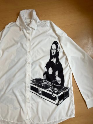 Blusa Mona Lisa DJ oversize blanca