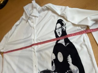 Blusa Mona Lisa DJ oversize blanca