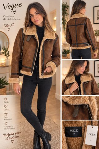 Chaqueta Vogue Marrón Talla XS