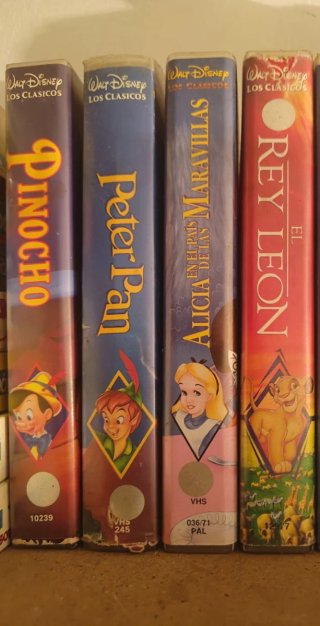 4 Películas VHS Disney Los Clásicos