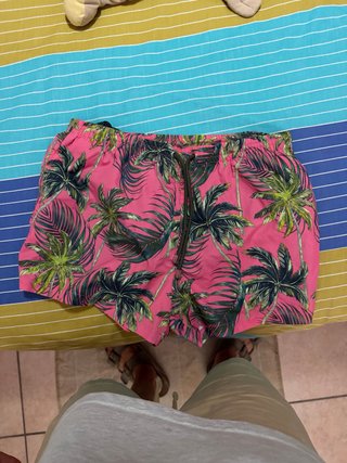 Bañador Zara Estampado Palmeras Talla M