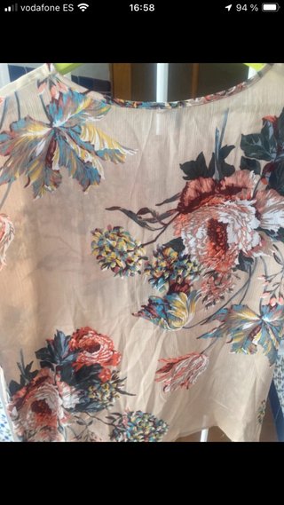 Blusa floral rosa