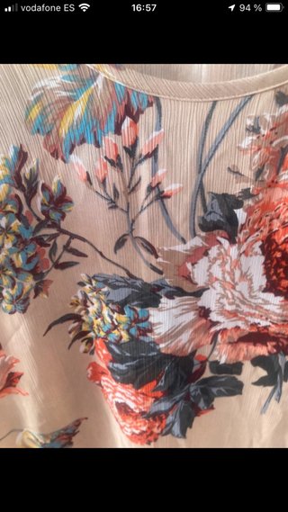 Blusa floral rosa
