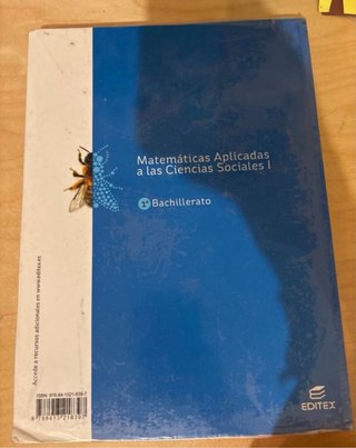 libro matematicas 1 bachillerato