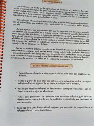 Dislexia. Cuaderno 1