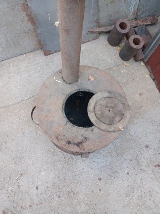 Cocina de carbón antigua