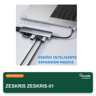 ZESKRIS Hub USB C 6 en 1 HDMI 4K