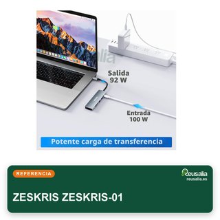 ZESKRIS Hub USB C 6 en 1 HDMI 4K