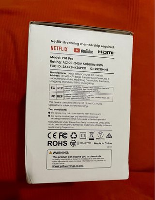 Proyector Portátil Wimius P61 Pro