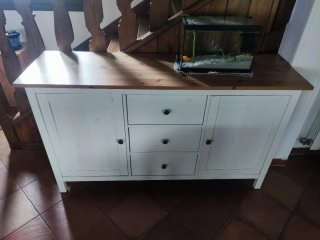 Aparador Blanco y Madera Ikea