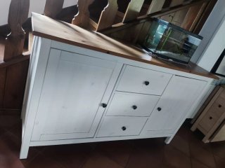Aparador Blanco y Madera Ikea