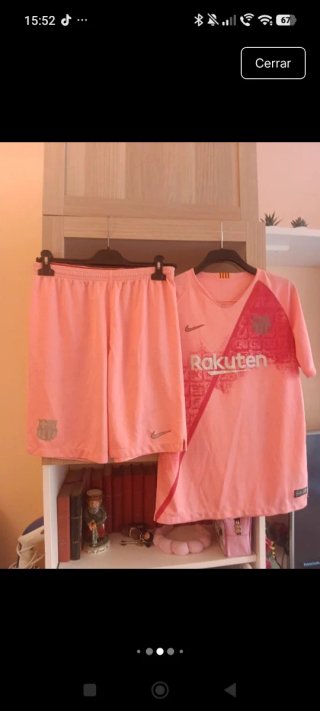 Lote ropa futbol 14 años Nike, adidas