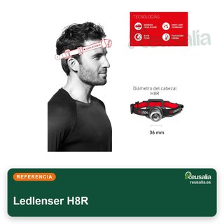 Ledlenser H8R linterna frontal recargable LED