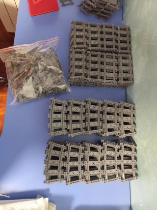 Lotto 150 Binari LEGO per Treni