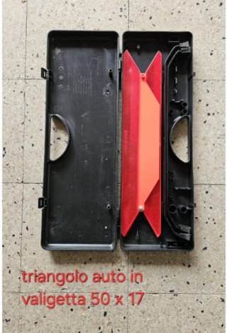 Triangolo auto in valigetta 50x17