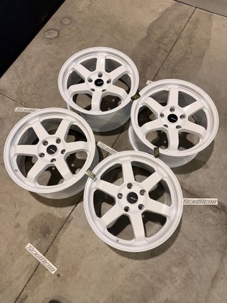 Set de 4 Llantas Tipo Volk Racing TE37 Blancas
