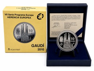 Proof 10 euro España 2010 - Gaudí