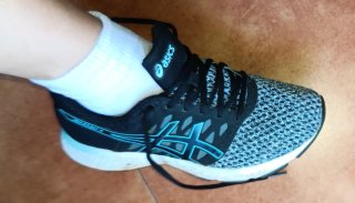 Zapatillas Asics Mujer Talla 38 Negro/Turquesa