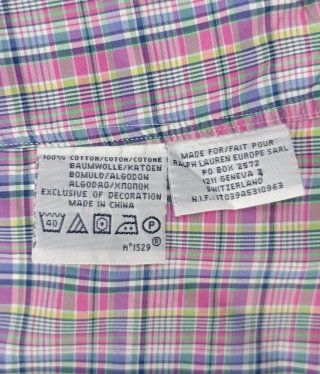 Camisa Polo Ralph Lauren Cuadros Vintage Talla XXL