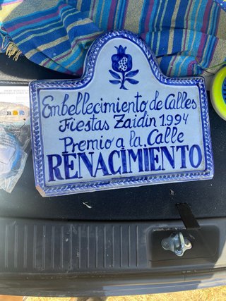 Placa Fiestas Zaidín 1994 Renacimiento