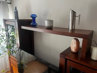 Mueble de salón modular madera maciza