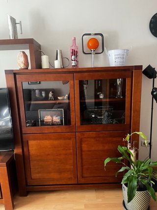 Mueble de salón modular madera maciza