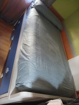 Cama nido con 2 colchones y 3 cajones