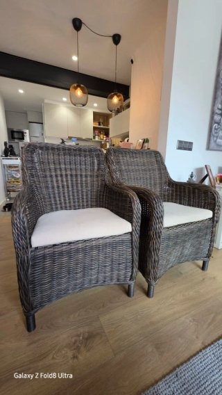 2 Sillones de Ratán Sintético