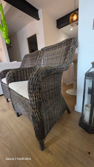 2 Sillones de Ratán Sintético