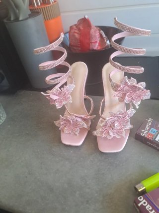 Sandalias de Boda Rosa Talla 37