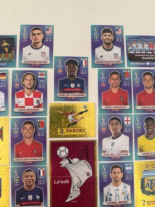 Lote de 23 Cromos Panini Mundial Qatar 2022