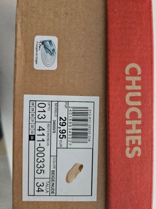 Zapatos tipo esparteña beige talla 34