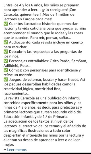 Pack 10 revistas infantiles "Caracola"