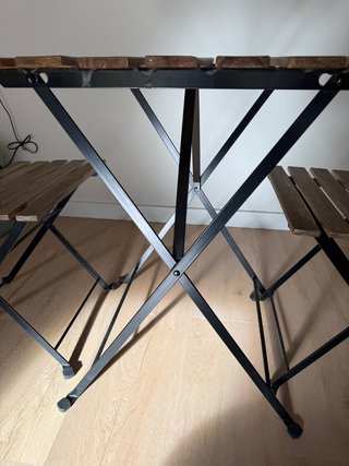 Set Mesa y 2 Sillas Balcón Ikea Tärnö