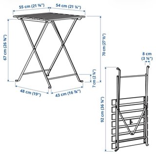 Set Mesa y 2 Sillas Balcón Ikea Tärnö