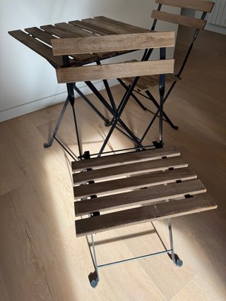 Set Mesa y 2 Sillas Balcón Ikea Tärnö