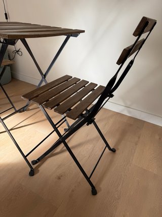 Set Mesa y 2 Sillas Balcón Ikea Tärnö