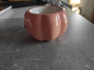 Portavela calabaza rosa, Halloween