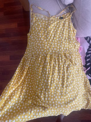 Vestido niña amarillo corazones 12 años