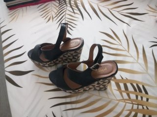 Sandalias cuña Primadonna negras