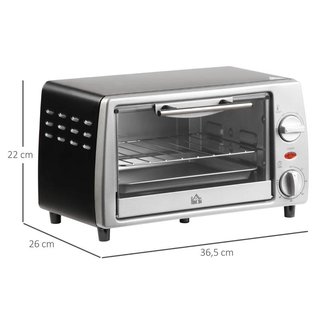 Mini Horno Eléctrico 10L 750W 230°C Plata