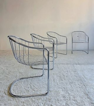 4 sillas Gastone Rinaldi para FASEM | Vintage 70s