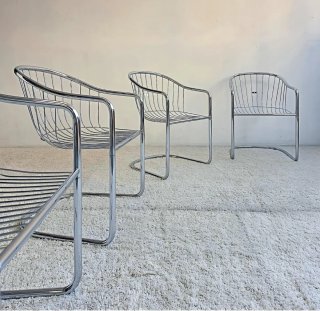 4 sillas Gastone Rinaldi para FASEM | Vintage 70s