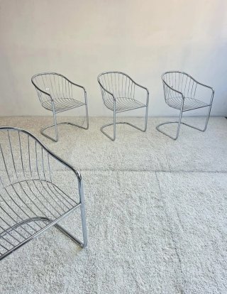 4 sillas Gastone Rinaldi para FASEM | Vintage 70s