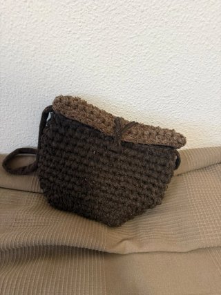 Bolso tejido artesanal multicolor,chanclas,adornos