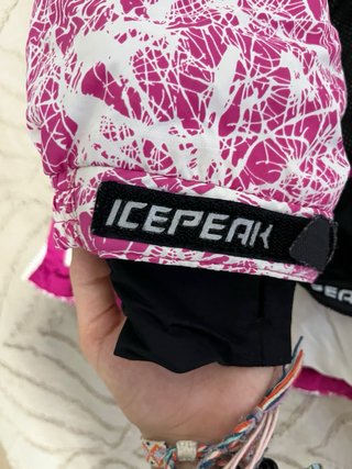 Chaqueta de ski Icepeak rosa y blanco Talla M