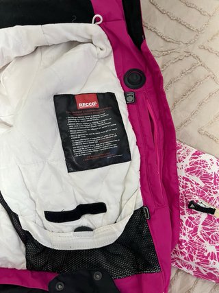 Chaqueta de ski Icepeak rosa y blanco Talla M