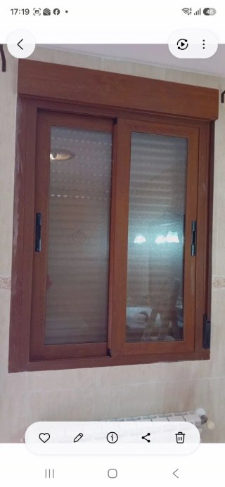 2 Ventanas de Aluminio Marrón