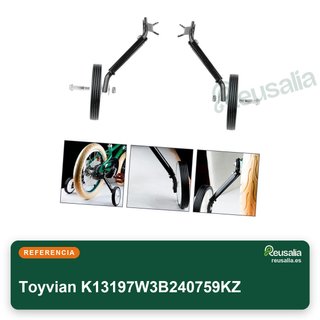 Ruedas auxiliares bicicleta ajustables aluminio