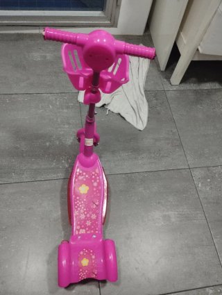 Patinete 3 Ruedas Niña Rosa